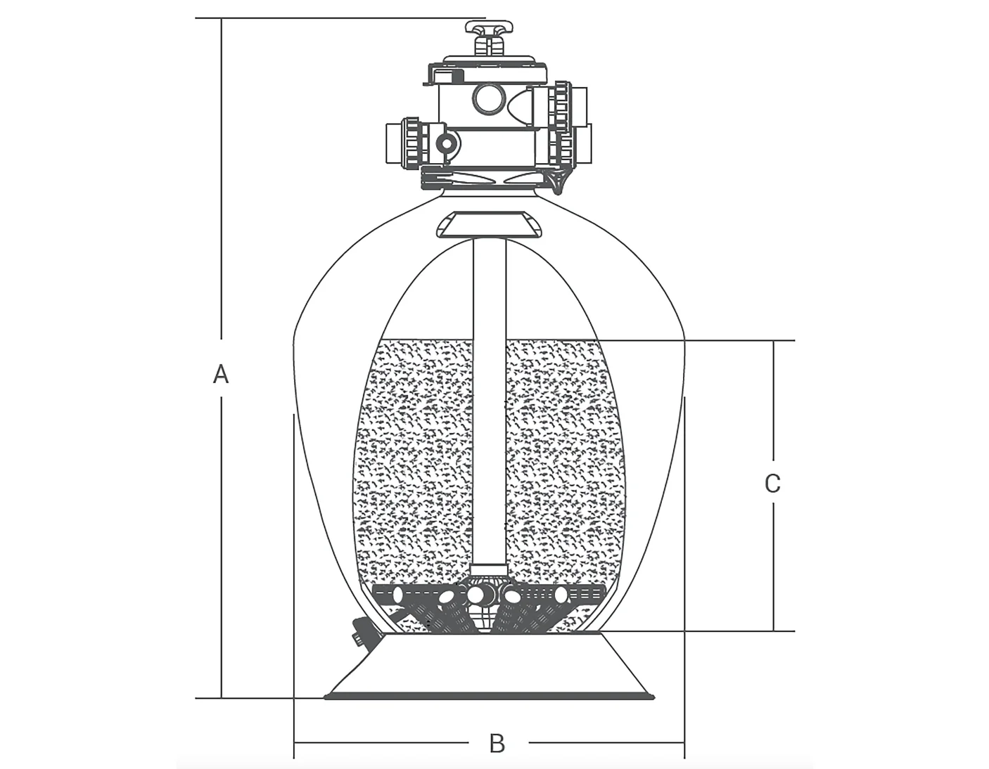 Dimensions du filtre Massif